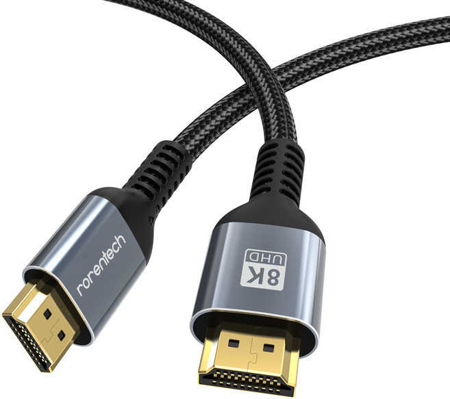 로랜텍 8K UHD 울트라 듀얼 모니터 HDMI v2.1 케이블, 1개, 1.5m