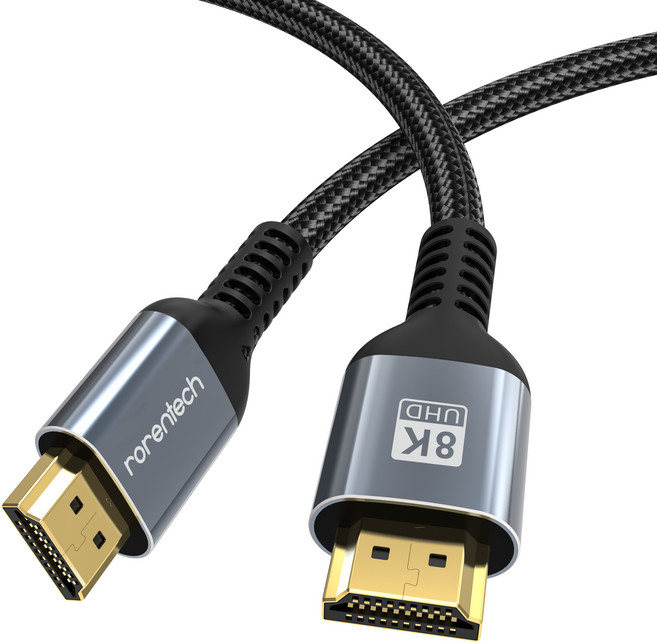로랜텍 8K UHD 울트라 듀얼 모니터 HDMI v2.1 케이블, 1개, 1m