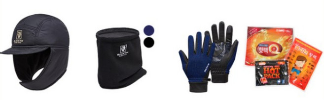 블랙야크 겨울 방한용품 고소모 귀마개 보온장갑 넥워머 선물세트