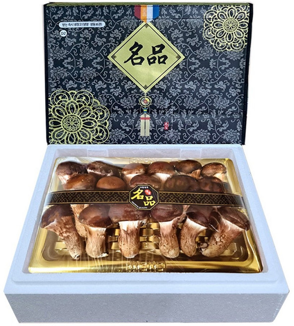 [햇담송]무농약 국내산 참송이버섯 VIP 선물세트 최고급형 1kg 농협납품 고기식감 송고버섯, 3세트