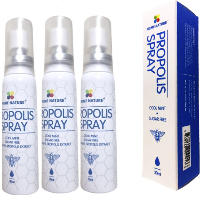 호주 프라임네이처 호주산 프로폴리스 스프레이 30ml 뿌리는 구강 프로폴리스 호주면세점, 3개