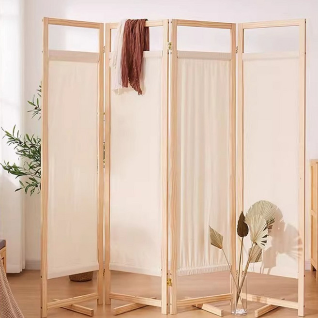홈앤힐링 4단 소나무 공간분리 파티션 1800 인테리어 가벽, 4단 파티션