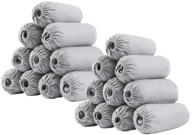 바이리모 일회용 부직포 덧신 고급형 두꺼운 신발 커버 400g 200매 100켤레, 그레이