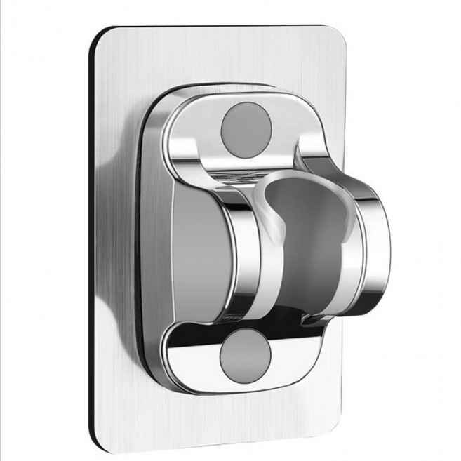 에코르 촥붙어 강력 흡착 샤워 거치대, 1개, 웜실버