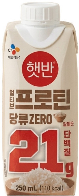 얼티브 cj제일제당 프로틴 햇반쌀밥맛, 250ml