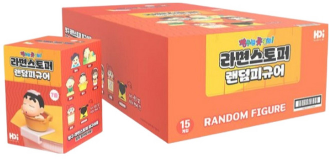 짱구 라면스토퍼 랜덤 피규어(1개 랜덤발송), 1개