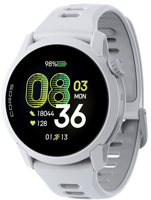 코로스 페이스4 GPS 스마트워치 정식수입품, GPS + 블루투스, 3.048cm, 화이트 실리콘
