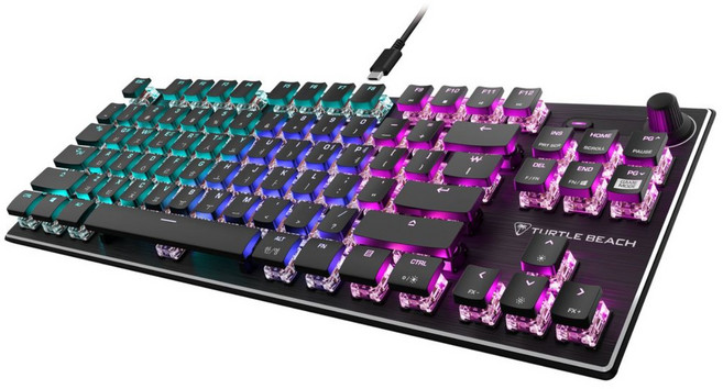 터틀비치 벌칸 VULCAN TKL 블랙 게이밍 키보드 텐키리스 한글각인 적축