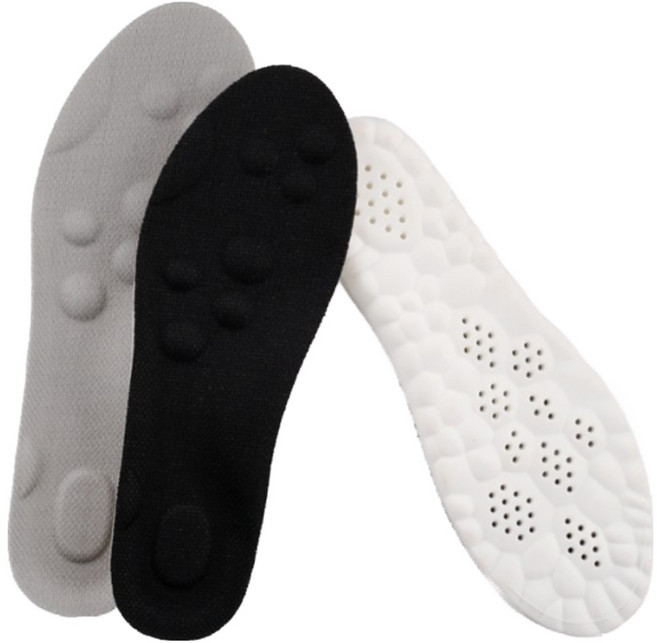 버블 쿠션 기능성 인솔 블랙 깔창, 1개