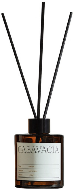 카사바시아 백화점 명품 디퓨저 방향제, 1개, 125ml, 잉글리쉬 페어 앤 프리지아