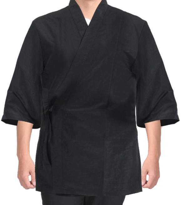 남녀공용 얇은 심플 무지 일식복 일식가운