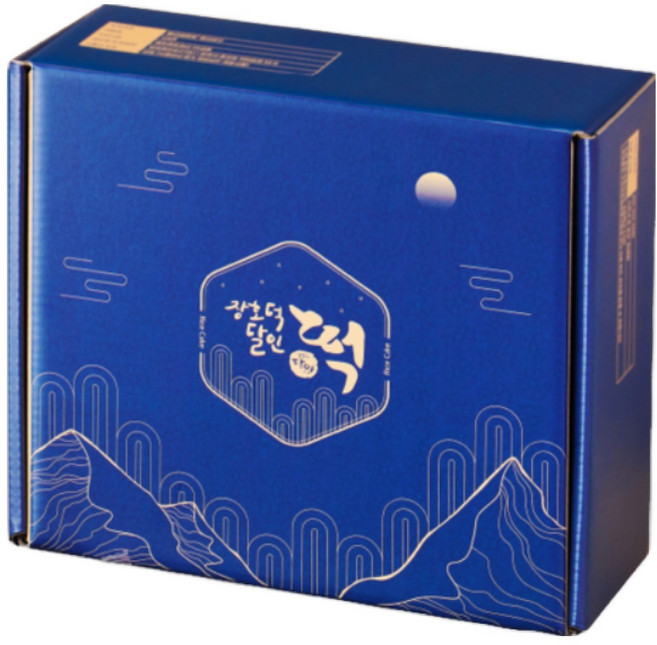 [대용량] 장호덕달인 개별포장 찹쌀떡 15개입 2박스 선물세트, 750g