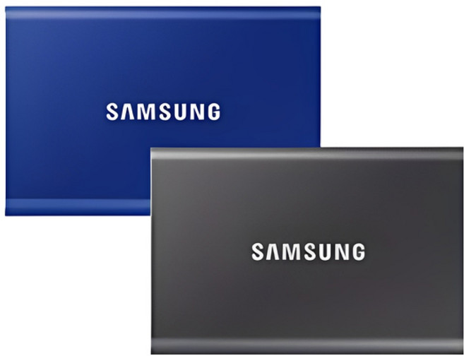삼성전자 외장SSD 외장하드 포터블 T7, 블루 + 파우치 + 실리콘케이스 (색상랜덤), 1TB