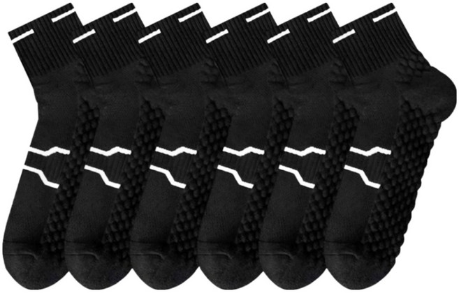 나라올라 폭신하고 두꺼운 남자 단목 중목 장목 러닝 스포츠 양말 6종세트