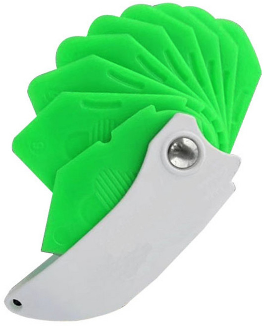 비브랜드 9-IN-1 실리콘 스크레퍼 헤라 시공마감, 녹색