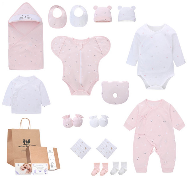 미라클 베이비 신생아용 출산선물 18중 세트