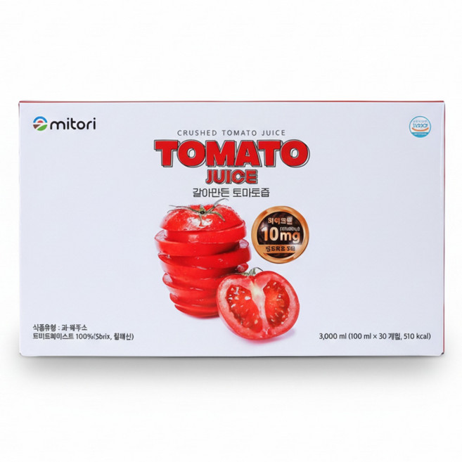 미토리푸드 갈아만든 라이코펜10mg 토마토즙, 30개, 100ml