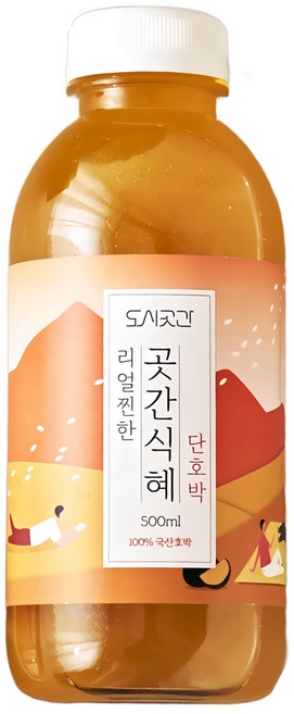 [도시곳간] 100% 국내산 전통 수제 단호박식혜, 4개, 500ml