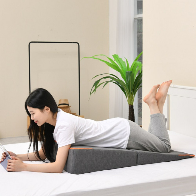 고니자니 속편한 경사베개 웨지 필로우 국내생산, 진그레이, 1개