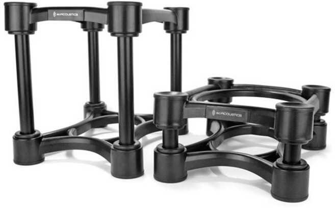 아이소어쿠스틱 스피커 스탠드, ISO-200 (7인치 이상 권장), 블랙