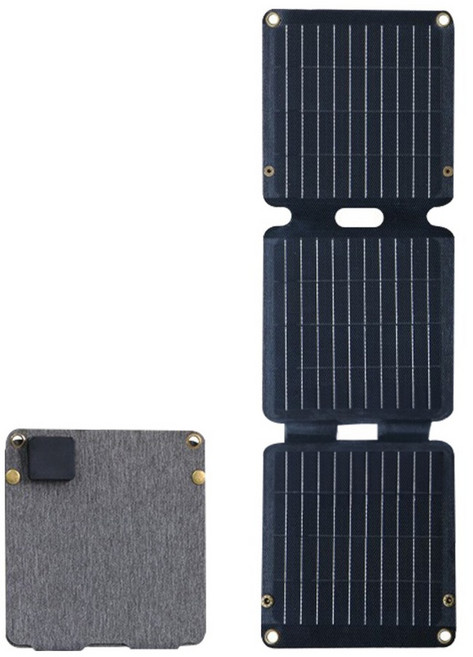 HK.sell 파워깡 태양광 야외 접이식 휴대용 충전패널, 21w, 1개