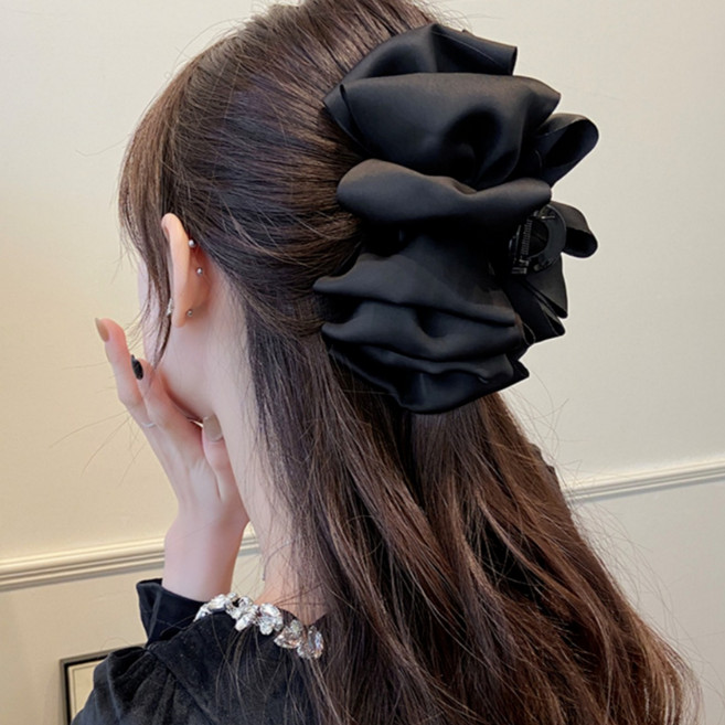 썬샤인 왕리본 헤어 집게핀