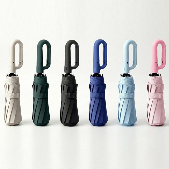 오아룸 시그니처 튼튼 UV 자외선차단 고리형 원터치 3단 자동 우산 양산