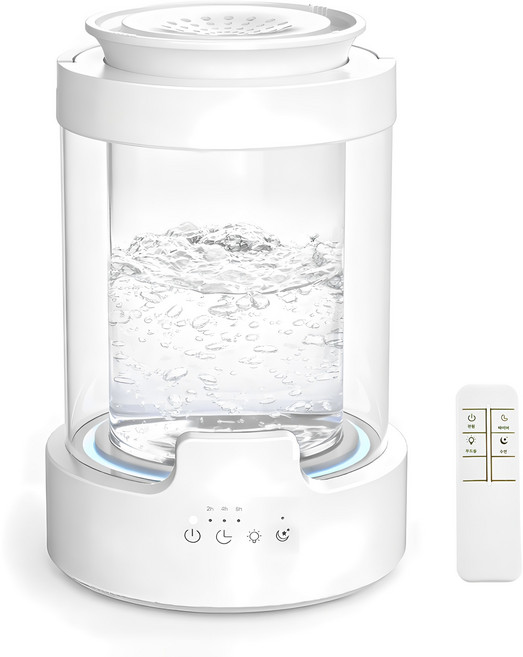 가정용 가열식 가습기 대용량 100도 고온살균 물멍 유리 저소음 3L, 24270