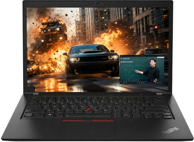 중고 레노버 씽크패드 T480s 가성비 사무용 노트북 i5-8250U 8G SSD 256GB 윈도우11 14인치, ThinkPad_T480s, 윈도우 11 프로, 8GB, 블랙