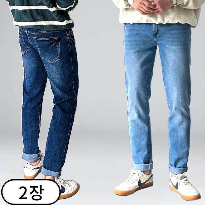 [1+1] 남성용 스판 히든밴딩 청바지 빅사이즈 (3562-2)