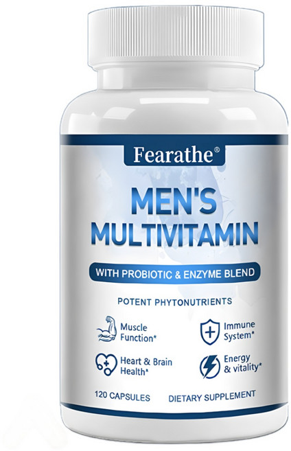 종합비타민 아연 철 구리 등의 미네랄 함유 항산화제 심장 건강 지원 근육 회복 촉진 면역력 증진, 1병, 120정, 1개