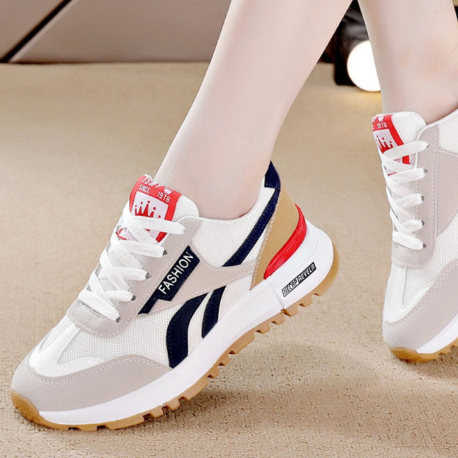 여성 운동화 봄여름 신발 통풍 메쉬 워킹화 발편한 여행용 스니커즈 여성런닝화