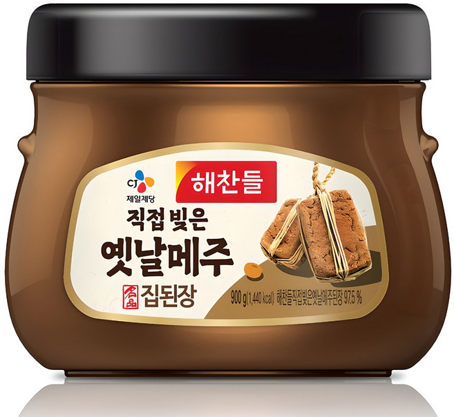 해찬들 직접 빚은 옛날메주 집된장, 900g, 1개