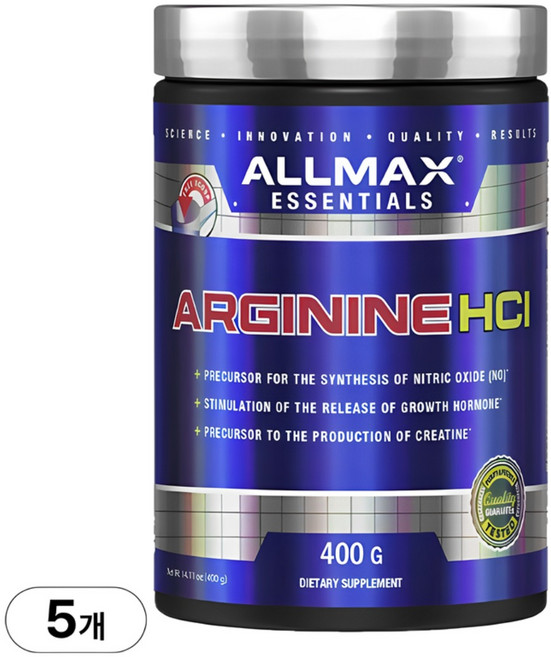 Allmax 아르기닌 HCI, 400g, 5개