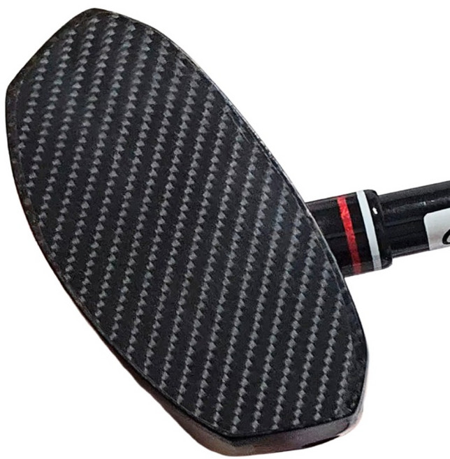1+1 젬마 리얼 카본 파크골프채 페이스 보호필름, 2개, 블랙