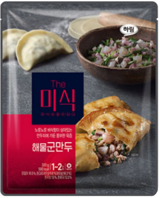 하림 더미식 해물군만두, 없음, 320g, 2개