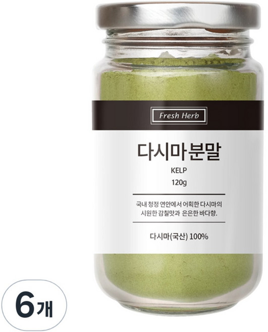 신선약초 다시마 분말, 120g, 6개