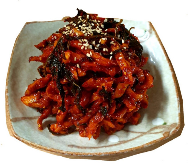 100% 국산 무말랭이 양념무침 1kg, 1개