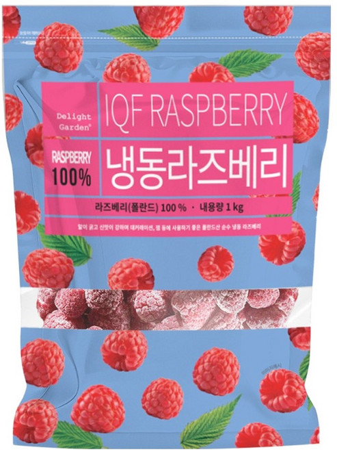 딜라잇가든 냉동 폴란드산 라즈베리홀, 5개, 1kg