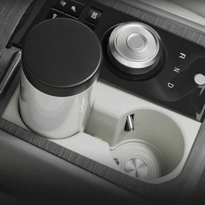 지파츠 지파츠 더뉴 K8 GL3 페이스리프트 컵홀더 커버 논슬립 친환경 실리콘 소재, 아이보리, 컵홀더 커버(O-2)