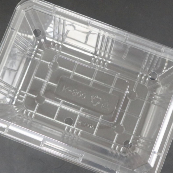 투명 플라스틱 블루베리 딸기 1kg 포장 용기 200개 과일 야채 접시 K-800, 1개