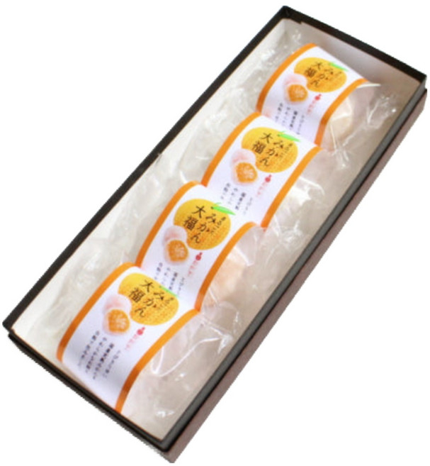 [신키네도] 일본 수제 찹쌀떡 귤 모찌 다이후쿠, 220g, 1개