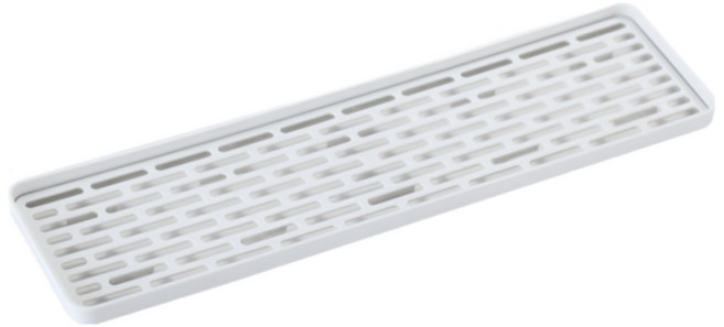 미니식기건조대 슬림다용도 트레이1단, 1개, 화이트