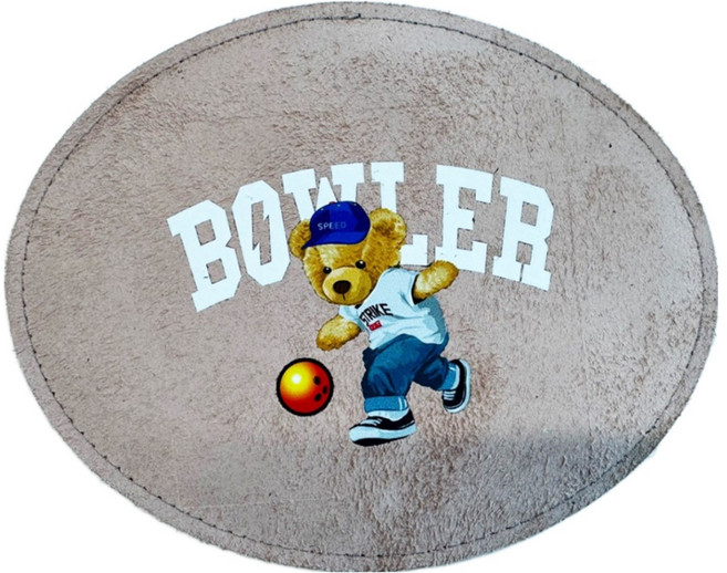 타원형 가죽볼타올 곰돌이3번, 1개, 색상랜덤