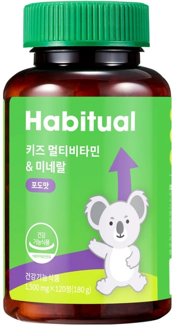 와이즐리 키즈 멀티비타민 미네랄, 1개, 120정 - 쿠팡