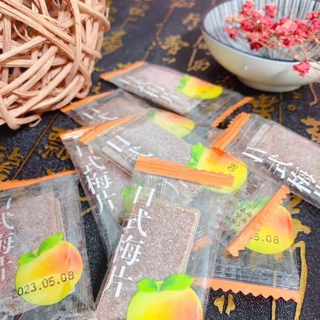 【赤柑食品】日式梅片 酸甜可口 獨立包裝 健康零食 辦公室茶點首選, 1個, 100g