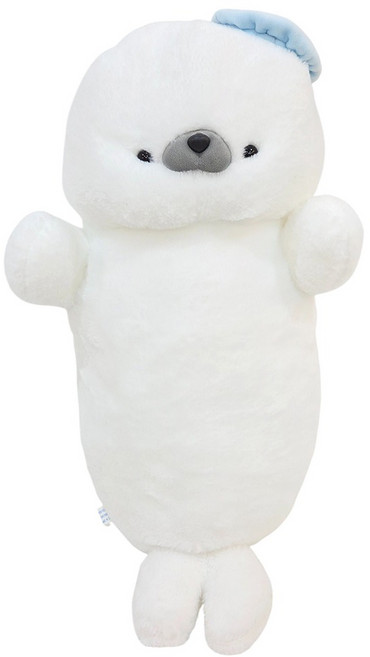 [벨라솜]통통이 하프물범 바디필로우 애착 인형 물개, 모자통통이