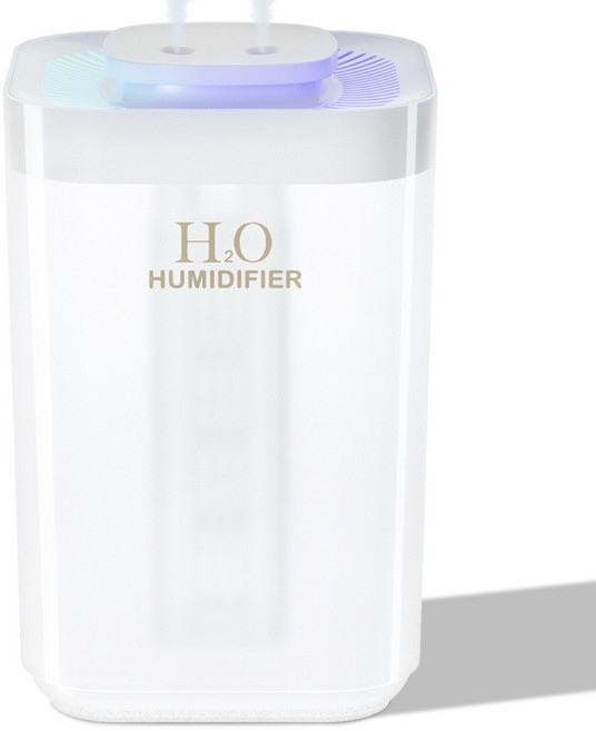 PERFFIER 퍼피어 대용량 초음파 가습기 3.3L 무소음 무드등 간편 통세척 사무실 탁상용 가정용 가습기 30제곱미터까지 공간 커버 가능, 화이트