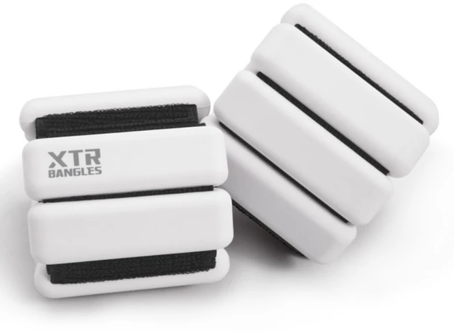 XTR 러닝 발목 손목 중량 밴드 0.5kg 2개 홈트 다이어트 착용형 아령, 500g, 밀키화이트 - 쿠팡
