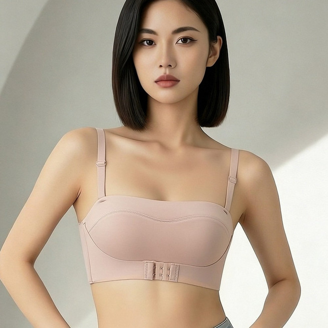 끈없는 브라 앞단추 스텔스 브라 8단후크브라 앞후크브라렛